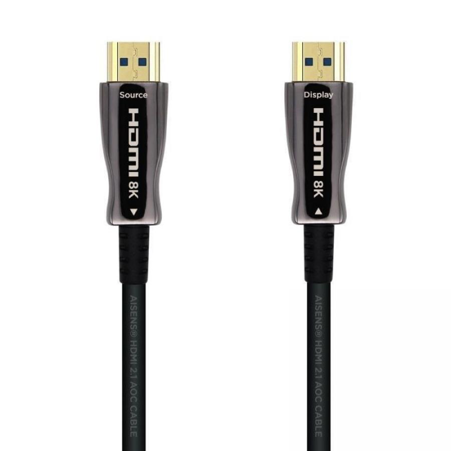 Cable HDMI 2.1 AOC 8K Aisens A153-0517/ HDMI Macho - HDMI Macho/ 20m/ Negro