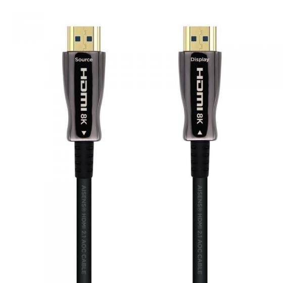 Cable HDMI 2.1 AOC 8K Aisens A153-0524/ HDMI Macho - HDMI Macho/ 100m/ Negro