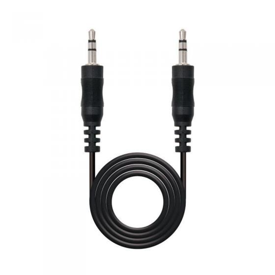 Cable Estéreo Nanocable 10.24.0105/ Jack 3.5 Macho - Jack 3.5 Macho/ 5m/ Negro