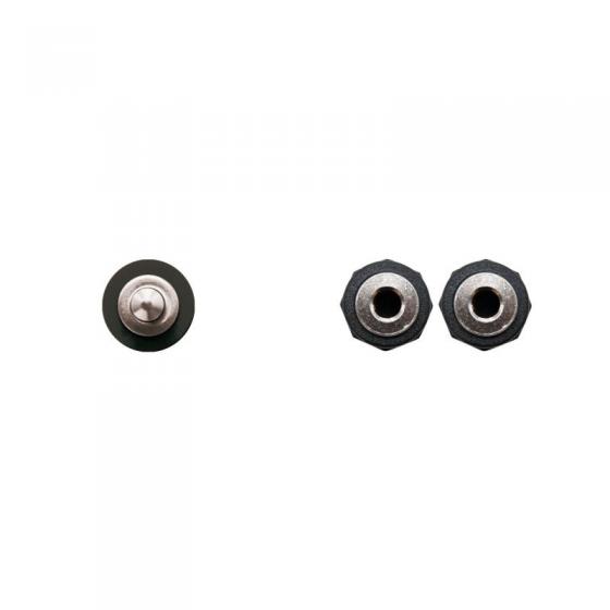 Cable Estéreo Nanocable 10.24.1200/ Jack 3.5 Macho - 2x Jack 3.5 Hembra/ 15cm/ Negro