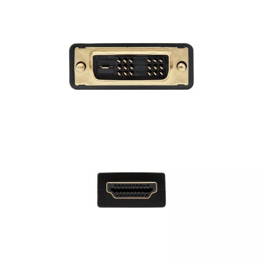 Cable HDMI Nanocable 10.15.0502/ DVI Macho - HDMI Macho/ 1.8m/ Negro