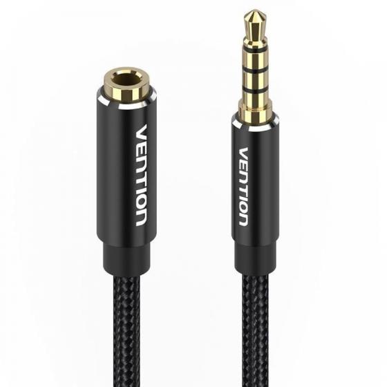 Cable Estéreo Vention BHCBL/ Jack 3.5 Macho - Jack 3.5 Hembra/ 10m/ Negro