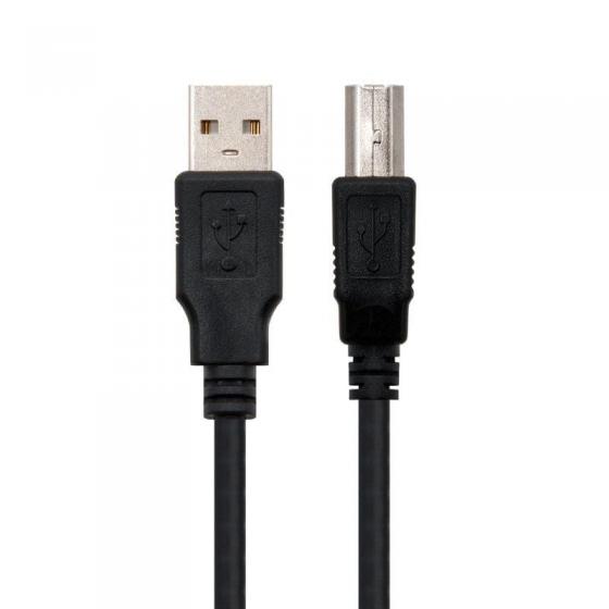 Cable USB 2.0 Impresora Nanocable 10.01.0102 USB Macho - USB Macho 1m Negro