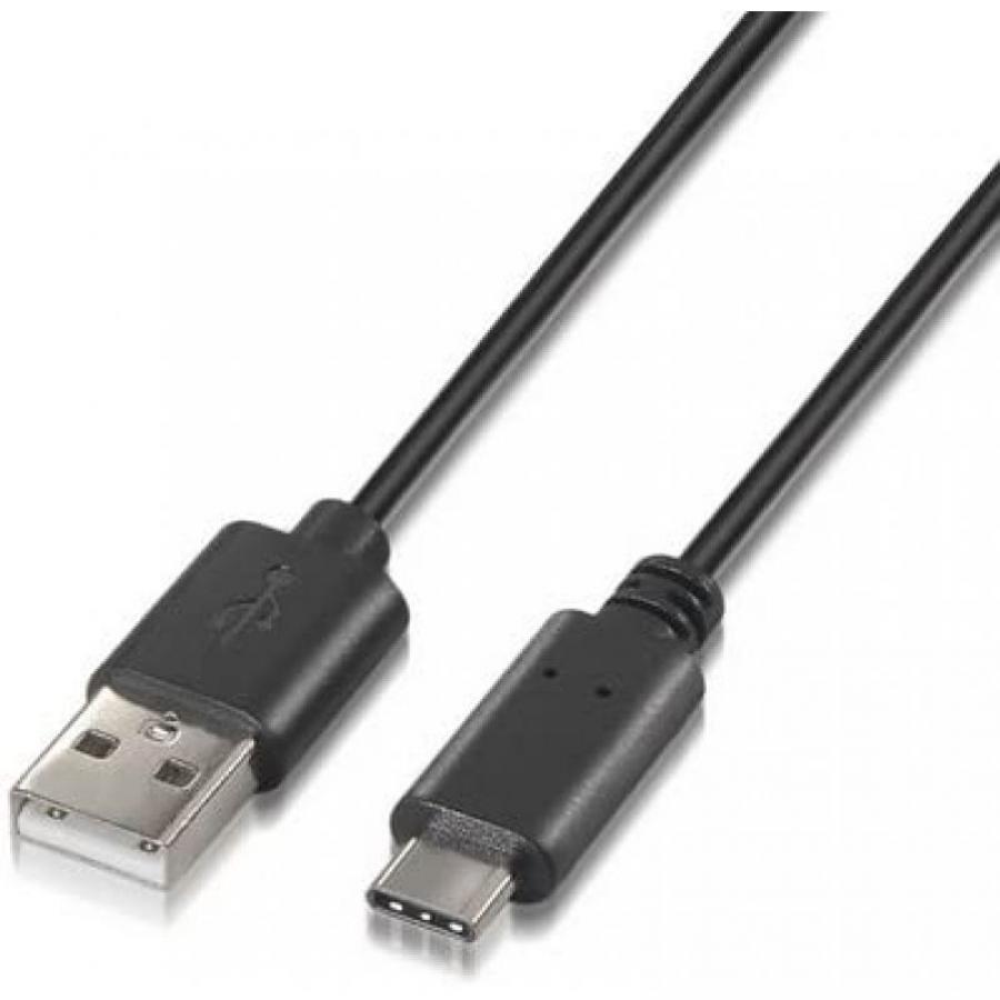 Cable USB 2.0 Tipo-C Nanocable 10.01.2100/ USB Tipo-C Macho - USB Macho/ 480Mbps/ 50cm/ Negro