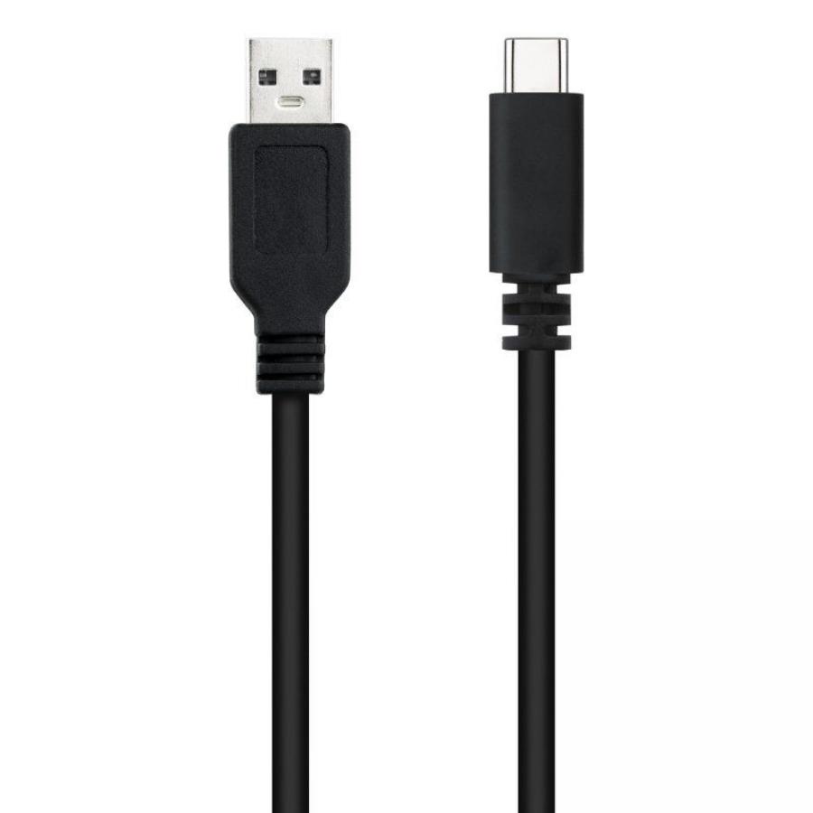 Cable USB 2.0 Nanocable 10.01.2101-L150/ USB Tipo-C Macho - USB Macho/ 480Mbps/ 1.5m/ Negro