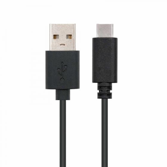 Cable USB 2.0 Nanocable 10.01.2102 USB Tipo-C Macho - USB Macho 2m Negro