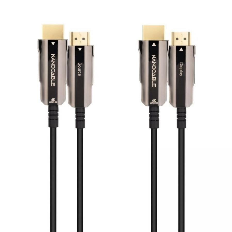 Cable HDMI 2.0 4K AOC Nanocable 10.15.2020/ HDMI Macho - HDMI Macho/ 20m/ Negro