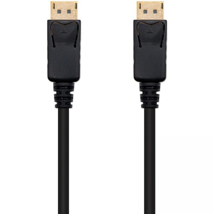 Cable DisplayPort 1.2 4K Nanocable 10.15.2301/ DisplayPort Macho - DisplayPort Macho/ 1m/ Negro