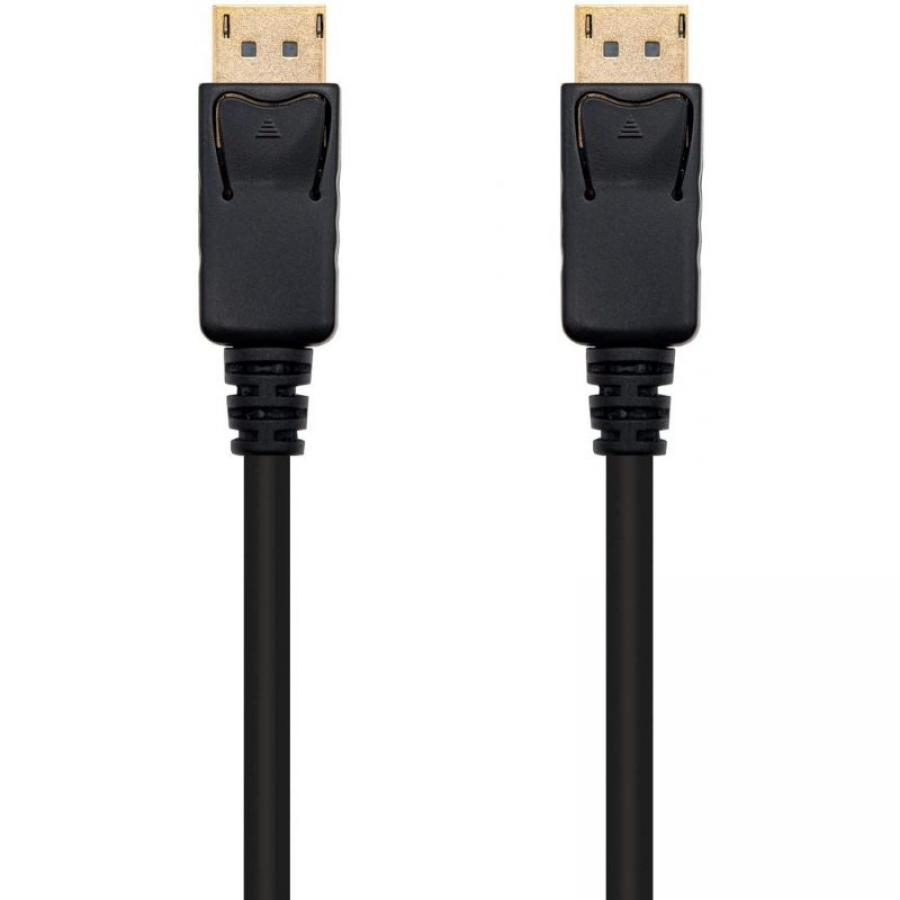 Cable Displayport 1.2 4K Nanocable 10.15.2305/ Displayport Macho - Displayport Macho/ 5m/ Negro