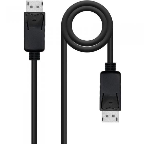 Cable DisplayPort 1.4 8K Nanocable 10.15.2802/ DisplayPort Macho - DisplayPort Macho/ 2m/ Certificado/ Negro