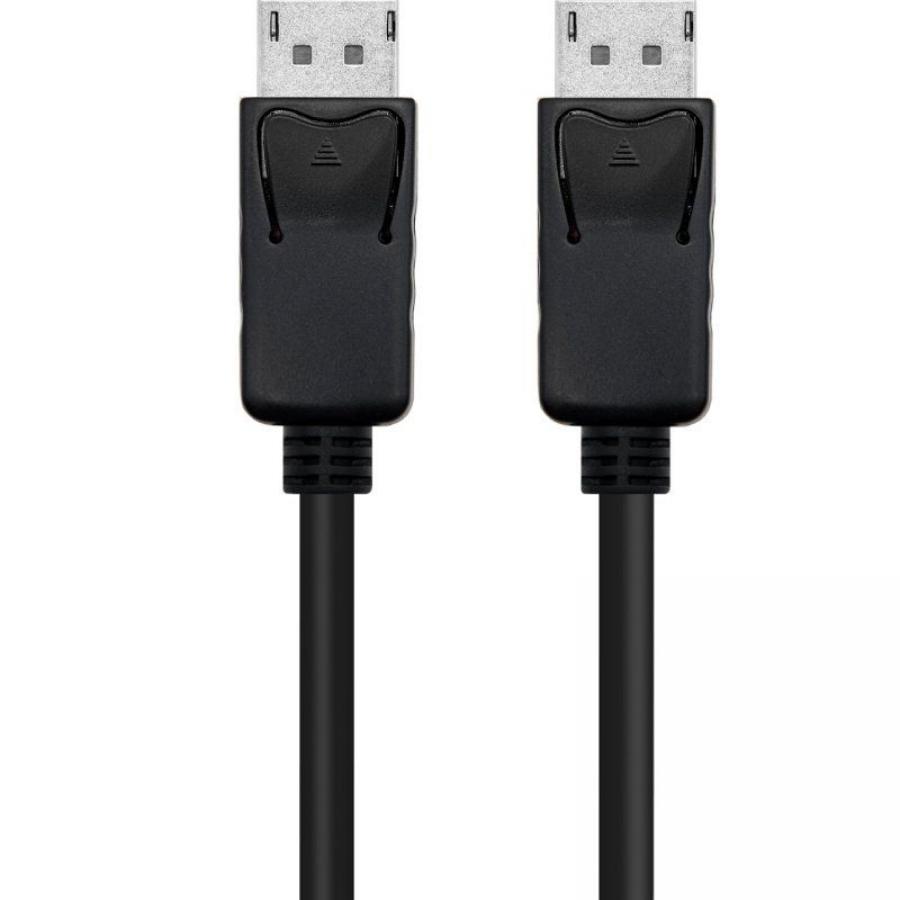 Cable DisplayPort 1.4 8K Nanocable 10.15.2802/ DisplayPort Macho - DisplayPort Macho/ 2m/ Certificado/ Negro