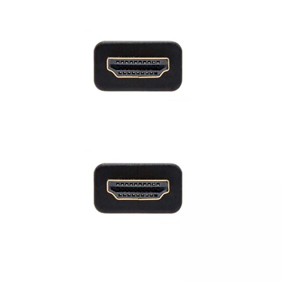 Cable HDMI 2.0 4K Nanocable 10.15.3710/ HDMI Macho - HDMI Macho/ 10m/ Negro/ Azul