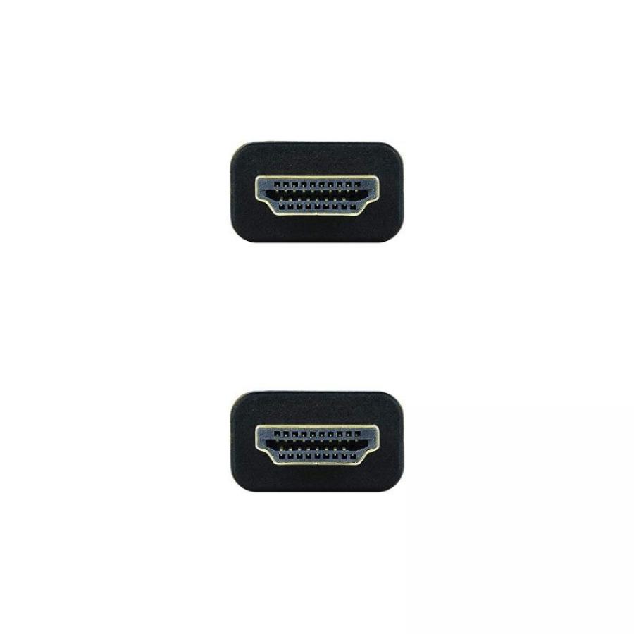 Cable HDMI 2.0 4K Nanocable 10.15.3715/ HDMI Macho - HDMI Macho/ 15m/ Negro