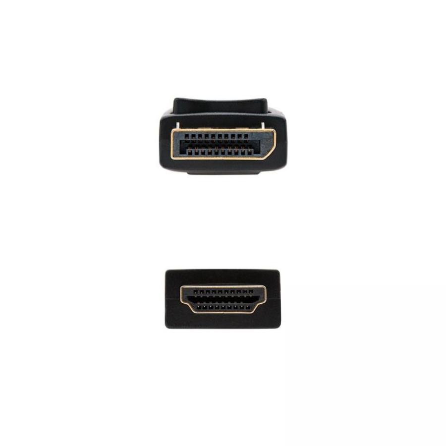 Cable Conversor Nanocable 10.15.4303/ DisplayPort Macho - HDMI Macho/ 3m/ Negro