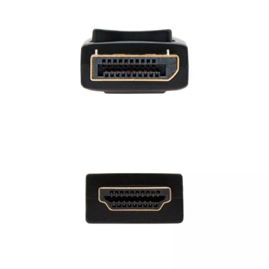 Cable Conversor Nanocable 10.15.4310/ Displayport Macho - HDMI Macho/ 10m/ Negro