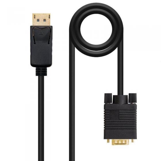 Cable Displayport Nanocable 10.15.4402 Displayport Macho - VGA Macho 2m Negro