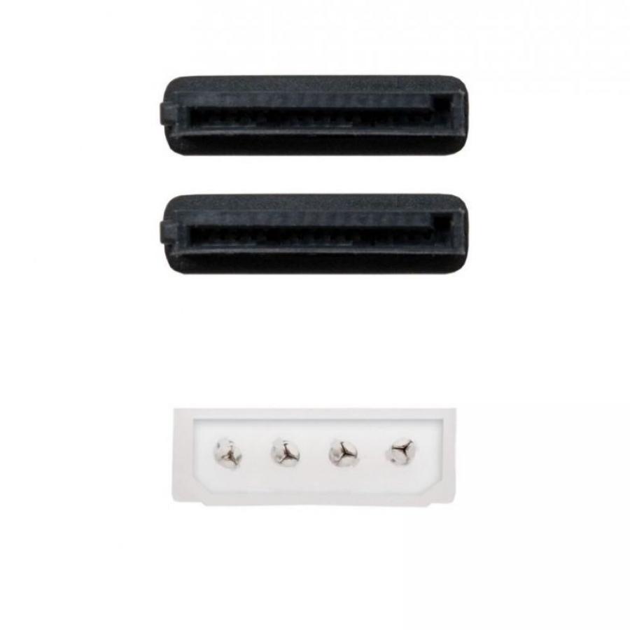 Cable Duplicador de Alimentación Nanocable 10.19.0101-OEM/ Molex Macho - 2x SATA Hembra/ 20cm