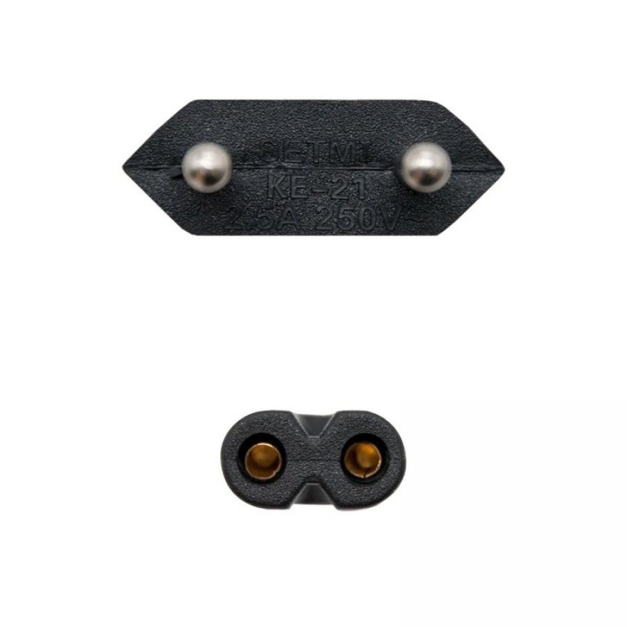 Cable Alimentación Forma 8 Nanocable 10.22.0402/ CEE7/16 Macho - C7 Hembra/ 1.5m/ Negro