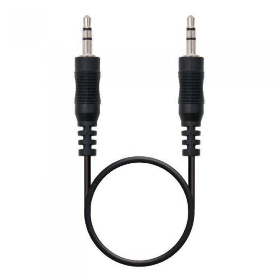 Cable Estéreo Nanocable 10.24.0120/ Jack 3.5 Macho - Jack 3.5 Macho/ 20m/ Negro