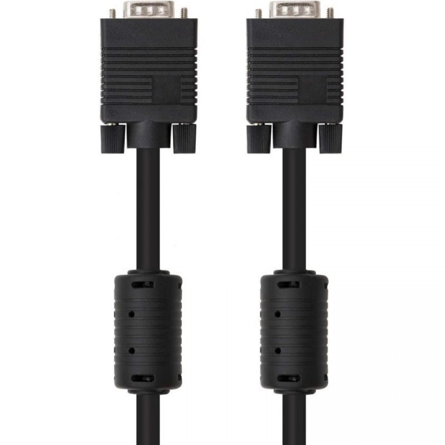 Cable SVGA Nanocable 10.15.0101/ VGA Macho - VGA Macho/ 1m/ Negro