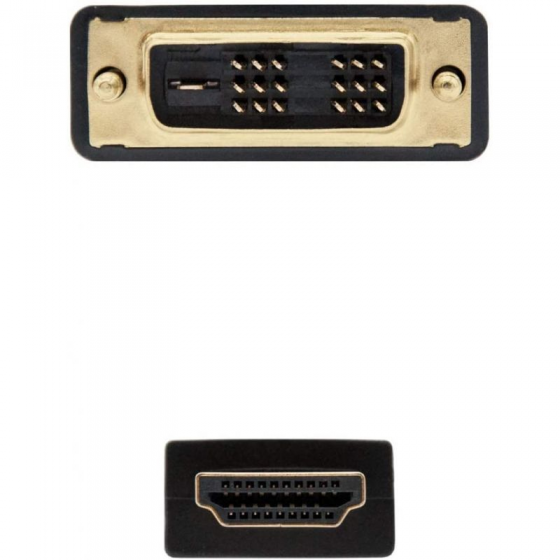 Cable HDMI Nanocable 10.15.0503/ DVI Macho - HDMI Macho/ 3m/ Negro
