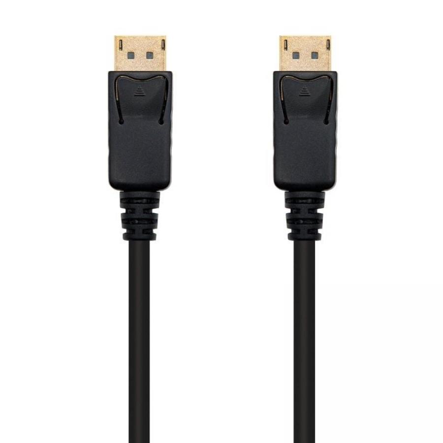 Cable DisplayPort 1.2 4K Nanocable 10.15.2300/ DisplayPort Macho - DisplayPort Macho/ 50cm/ Negro