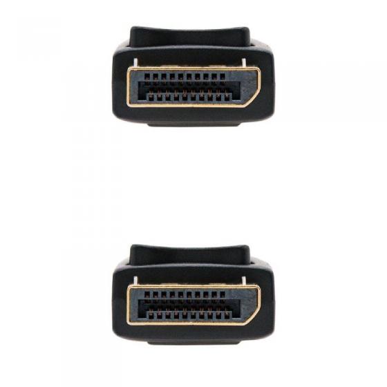 Cable DisplayPort 1.2 4K Nanocable 10.15.2300/ DisplayPort Macho - DisplayPort Macho/ 50cm/ Negro