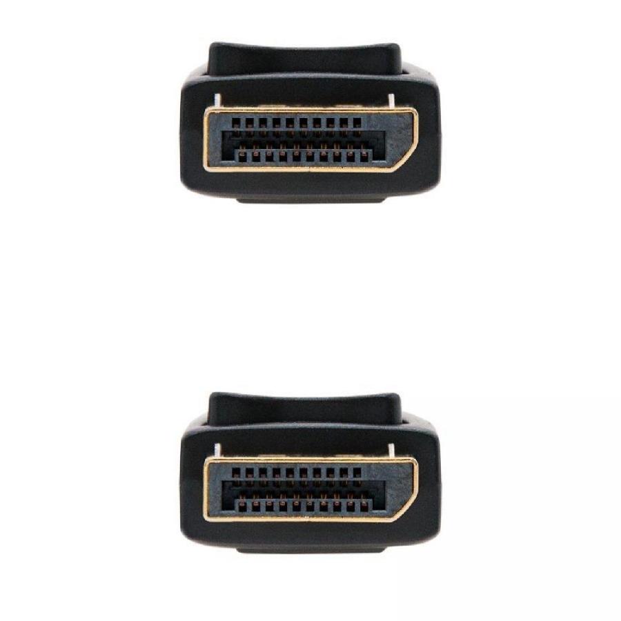 Cable DisplayPort 1.2 4K Nanocable 10.15.2300/ DisplayPort Macho - DisplayPort Macho/ 50cm/ Negro