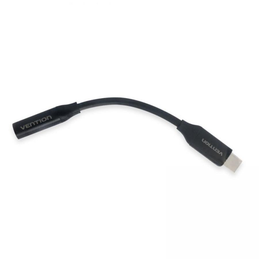 Conversor Vention BIHBA/ Jack 3.5 Hembra - USB Tipo-C Macho/ 10cm/ Negro