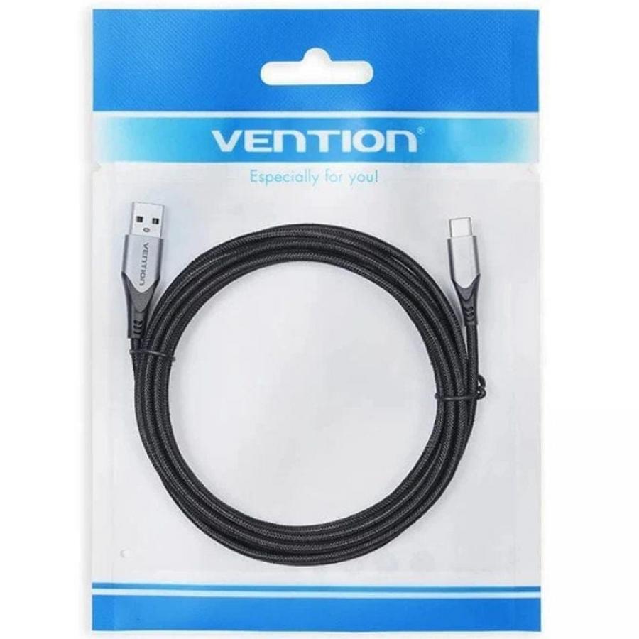 Cable USB 2.0 Tipo-C Vention COKBH/ USB Macho - USB Tipo-C Macho/ 480Mbps/ 2m/ Gris