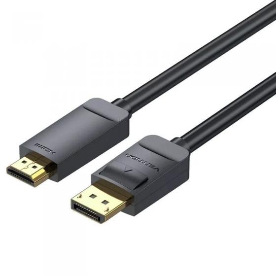 Cable Conversor Vention HAGBG/ DisplayPort Macho - HDMI 4K Hembra/ 1.5m/ Negro