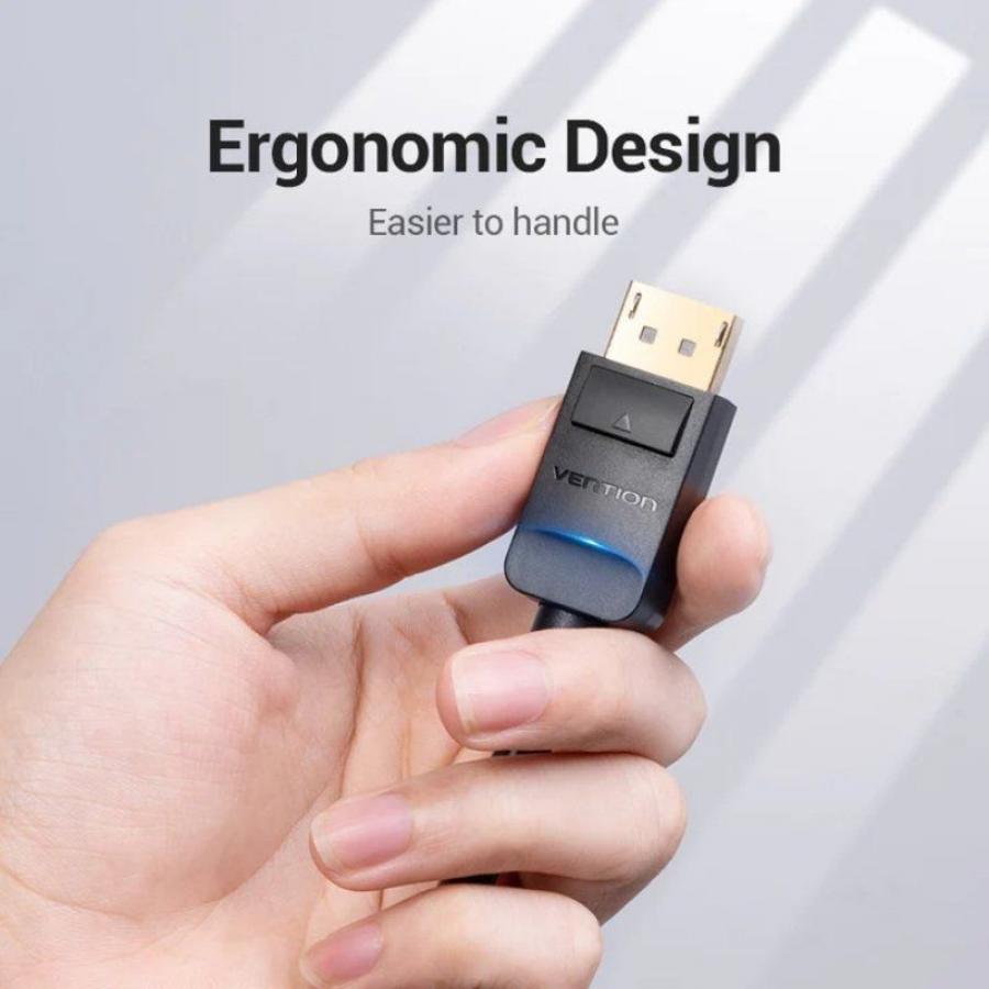 Cable Conversor Vention HBLBG/ DisplayPort Macho - VGA Macho/ 1.5m/ Negro
