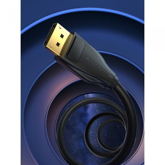 Cable DisplayPort 1.4 8K Vention HCDBH/ DisplayPort Macho - DisplayPort Macho/ 2m/ Negro