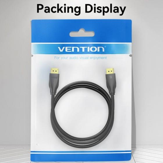Cable DisplayPort 1.4 8K Vention HCDBH/ DisplayPort Macho - DisplayPort Macho/ 2m/ Negro