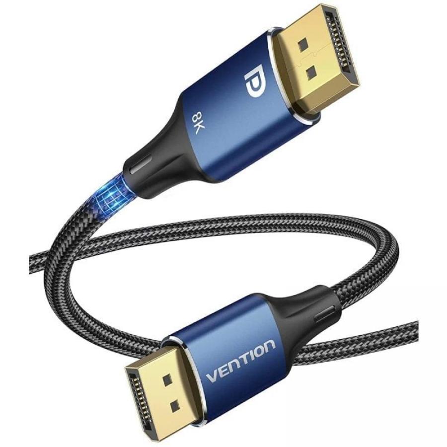 Cable DisplayPort 1.4 8K Vention HCELF/ DisplayPort Macho - DisplayPort 8K Macho/ 1m/ Azul