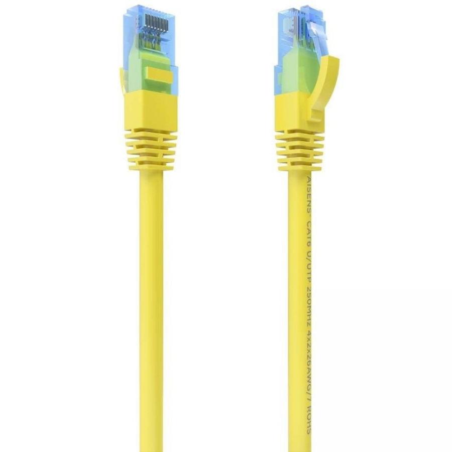 Cable de Red RJ45 AWG26 CCA UTP Aisens A135-0835 Cat.6/ 2m/ Amarillo
