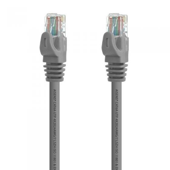Cable de Red RJ45 UTP Aisens A145-0324 Cat.6A 25cm Gris