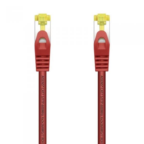 Cable de Red RJ45 SFTP Aisens A146-0469 Cat.7/ 50cm/ Rojo