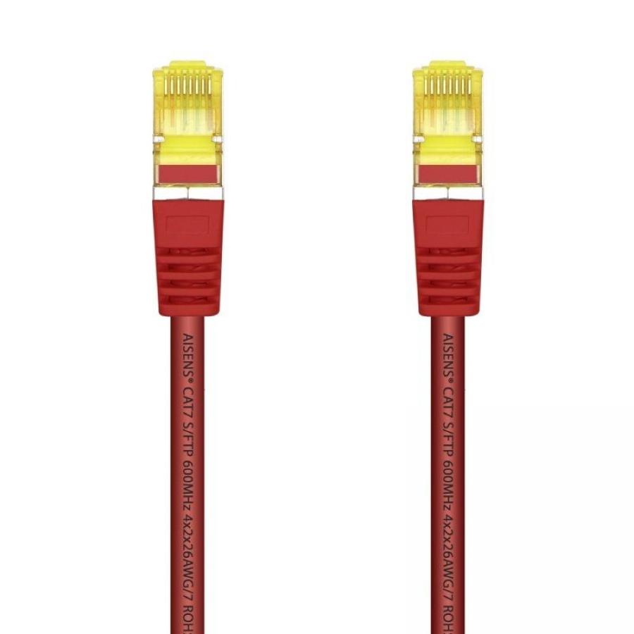 Cable de Red RJ45 SFTP Aisens A146-0471 Cat.7/ 2m/ Rojo