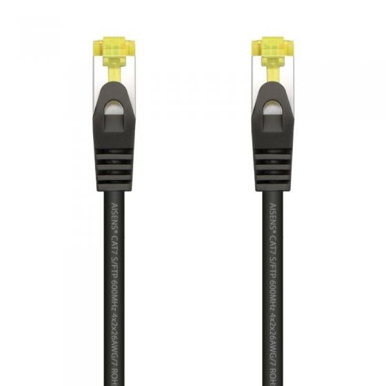 Cable de Red RJ45 SFTP Aisens A146-0485 Cat.7 50cm Negro