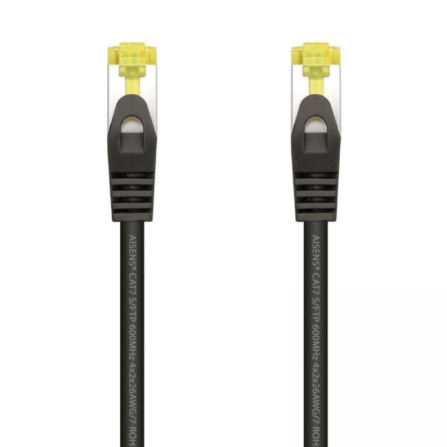 Cable de Red RJ45 SFTP Aisens A146-0485 Cat.7/ 50cm/ Negro