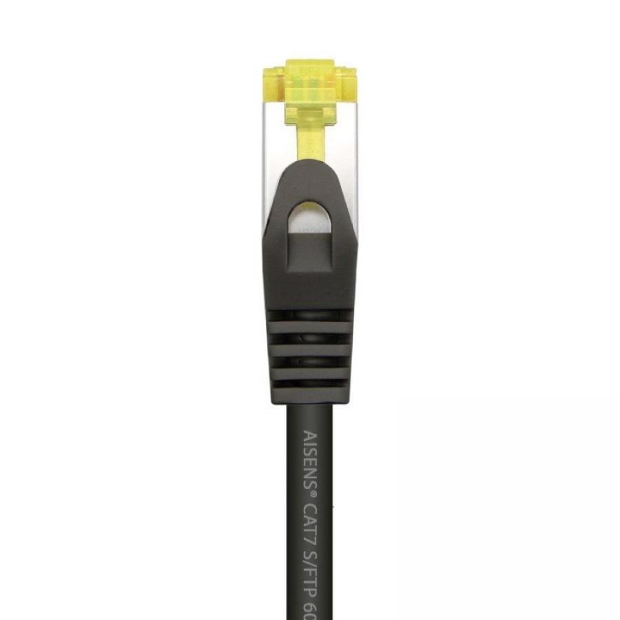 Cable de Red RJ45 SFTP Aisens A146-0485 Cat.7/ 50cm/ Negro