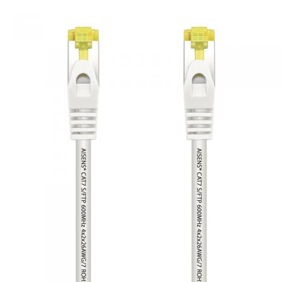 Cable de Red RJ45 SFTP Aisens A146-0489 Cat.7 50cm Blanco