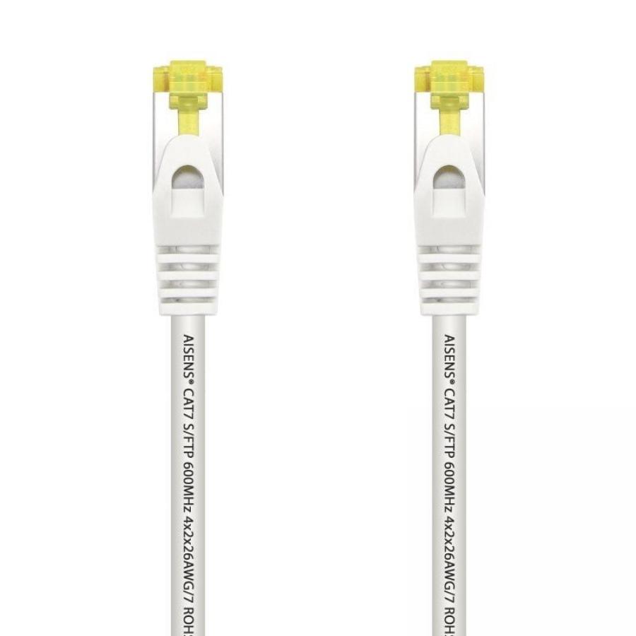 Cable de Red RJ45 SFTP Aisens A146-0490 Cat.7/ 1m/ Blanco