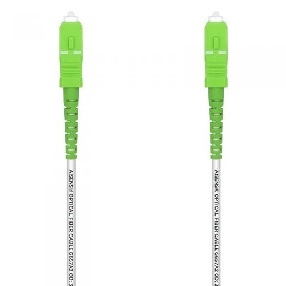 Cable de Fibra Óptica G657A2 3.0 Aisens A152-0498 LSZH 10m Blanco