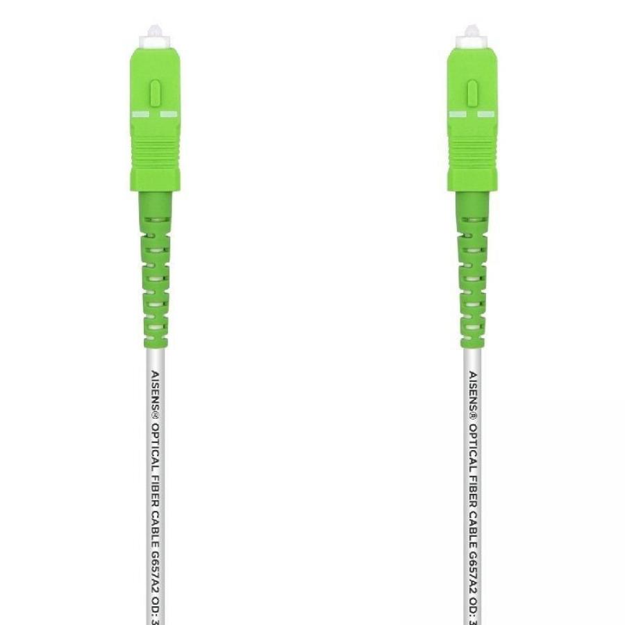 Cable de Fibra Óptica G657A2 3.0 Aisens A152-0502/ LSZH/ 40m/ Blanco