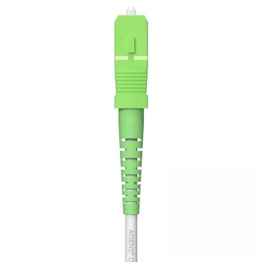 Cable de Fibra Óptica G657A2 3.0 9/125 SMF Aisens A152-0616/ LSZH/ 80m/ Blanco