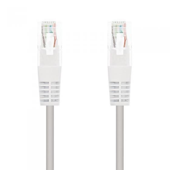 Cable de Red RJ45 UTP Nanocable 10.20.0105-W Cat.5e/ 5m/ Blanco