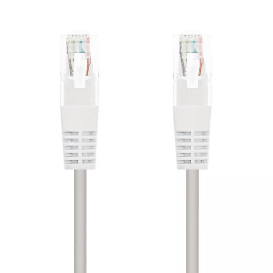 Cable de Red RJ45 UTP Nanocable 10.20.0105-W Cat.5e/ 5m/ Blanco