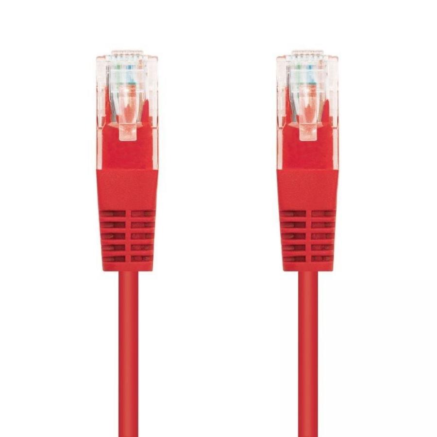 Cable de Red RJ45 UTP Nanocable 10.20.0401-R Cat.6/ 1m/ Rojo